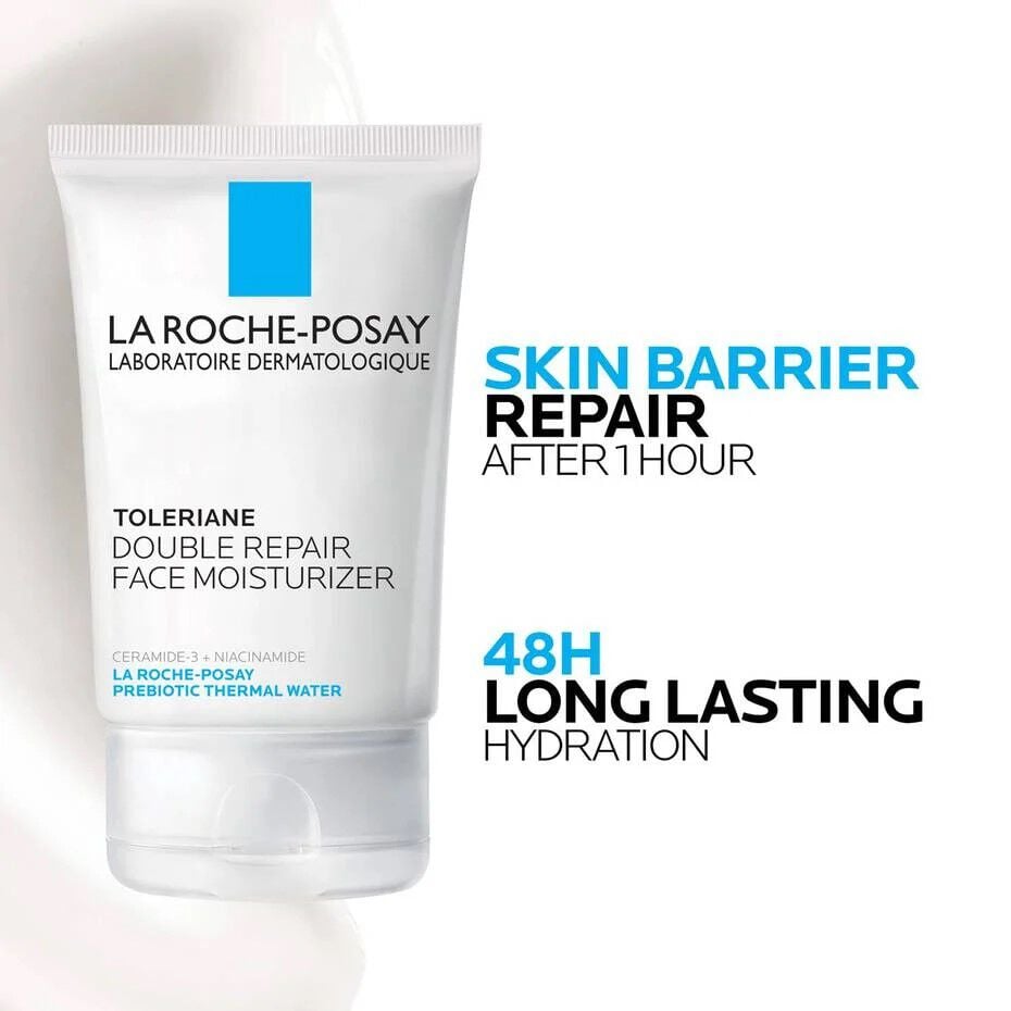 Toleriane Purifying Foaming Cleanser & Toleriane Double Repair Face Moisturizer