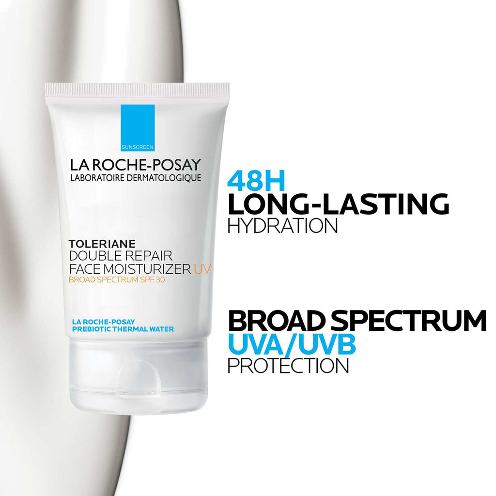 Toleriane Hydrating Gentle Cleanser & Double Repair Face Moisturizer SPF 30 Set