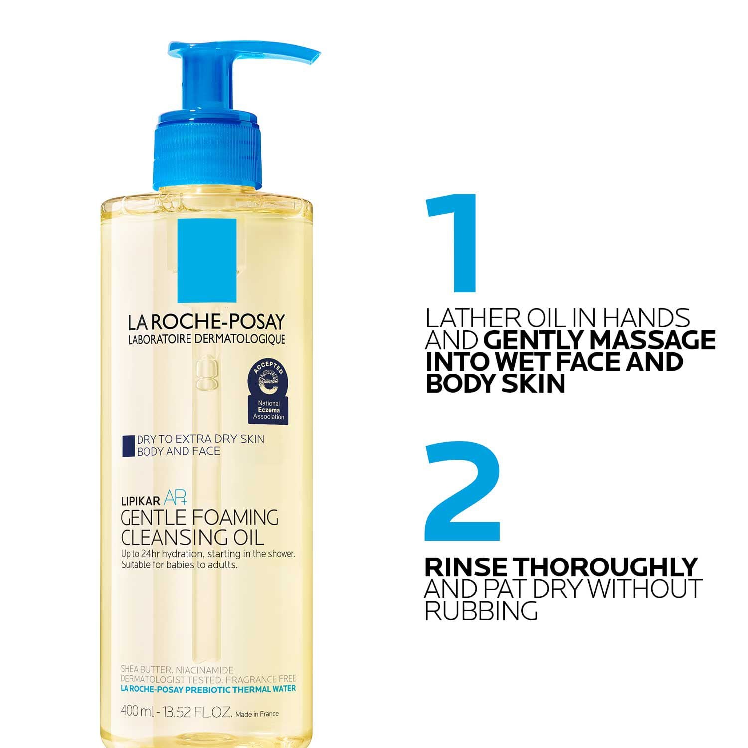 Lipikar AP+ Gentle Foaming Cleansing Oil