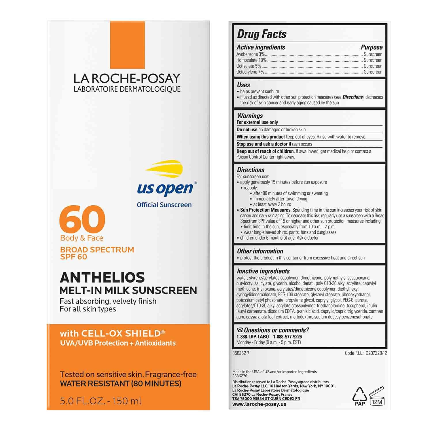 Anthelios Melt-In Milk Sunscreen SPF 60