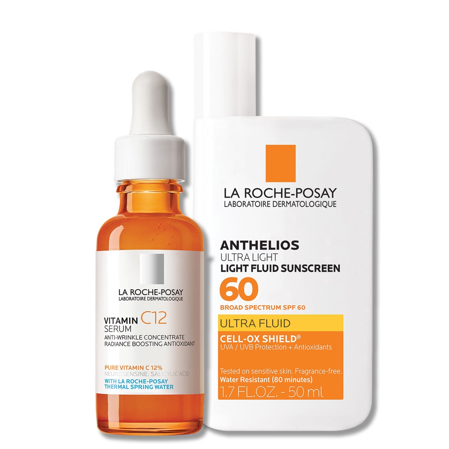 Vitamin C12 Serum & Anthelios Ultra-Light Sunscreen SPF 60
